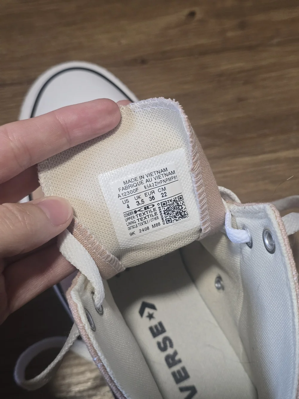 Kid's Back To School Shoes Converse All Star High Top Sneakers - Blush Pink